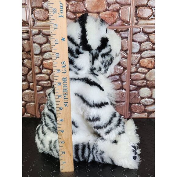 Wowee White Siberian Tiger Cub Interactive 15” Plush Toy #A28 - Picture 6 of 8